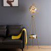 Nordic Light luxury floor lamp living room bedroom bedside creative personality glass ball tripod storage vertical table lamp
