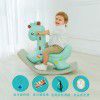 Baby rocking chair baby plastic rocking horse with music large thickened children's toy 1-2 year old Trojan horse
