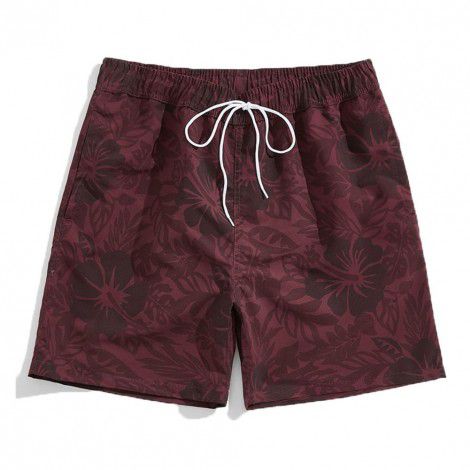 Water park men's surfing swimming trunks adult anti embarrassment 2022 new low waist flat corner Boxer Shorts hot spring