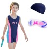 Wholesale Korean ins hot spring small, middle and large children's swimsuit cross-border one-piece professional training clothes girls' swimsuit