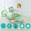 Baby rocking chair baby plastic rocking horse with music large thickened children's toy 1-2 year old Trojan horse