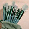 13 Four Seasons Green makeup brush set, soft hair powder brush, concealer brush, powder Blusher Brush Set, brush beauty tools wholesale
