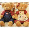 New couple magnet teddy bear plush toy doll wedding press doll wedding gift