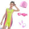 Wholesale Korean ins hot spring small, middle and large children's swimsuit cross-border one-piece professional training clothes girls' swimsuit