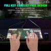  new thin film game keyboard RGB backlight two-color injection keycap gray white color matching 2.4G wireless keyboard