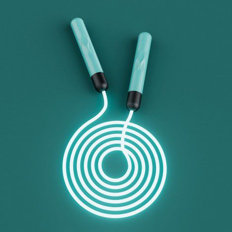 Luminous skipping rope (Tiktok): the same type of sports fitness children's luminous luminous rope, outdoor adjustable fitness equipment