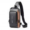Waterproof men's motorcycle bag password anti-theft chest bag men's bag single shoulder bag sports waist bag leisure multi-functional cross bag