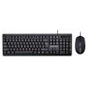 Suitable for magic sound KM1 computer, USB keyboard, home office, business wired mouse and keyboard set, English packaging