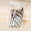 Makaron matte plastic handle 8 Mini makeup brush set portable soft hair makeup brush cross border beauty tool