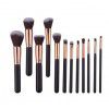 Manufacturers wholesale 14 cosmetic brush sets, spot fiber hair, gradual eyelash, eye shadow brush, color makeup, beauty tools