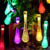 Cross border hot sale Solar bubble ball color lamp string outdoor round ball christmas lamp courtyard festival decoration lamp string
