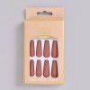 Factory direct sales: matte frosted nail patch, long ballet, finished product, 24 pieces, boxed, wearing nail enhancement tools, nail pieces