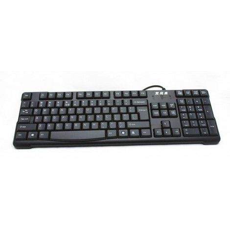 Shuangfeiyan kr-6ausb wired keyboard notebook desktop computer game office home