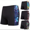 Anti embarrassment men's swimsuits plus size flat angled SWIMSUIT SET fashionable printed men's hot spring swimsuit