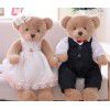 New couple magnet teddy bear plush toy doll wedding press doll wedding gift