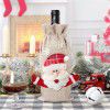 European and American new Christmas wine bottle set Christmas decorations Santa Claus Snowman elk linen wine bottle set