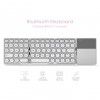 Manufacturer bt86 retro round touch Bluetooth keyboard three system universal folding keyboard portable mini wireless keyboard