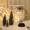 Christmas day led moon shaped lamp living room bedroom study decorative table lamp wholesale iron ball decorative lamp