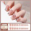 Ice through Camellia water diamond nail patch net red nail patch medium long detachable wearing nail piece nail enhancement finished product