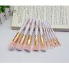 10 marbled makeup brush sets 5 large and 5 small makeup brushes Pu makeup bag beauty tools in stock