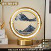 Creative small night lamp quicksand table lamp bedroom bedside lamp golden fashion romantic simple decorative atmosphere lamp