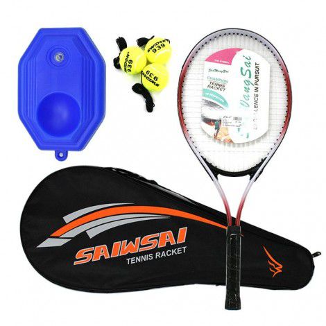 Tennis Trainer single player with wire rebound self training artifact beginner college tennis racket children's set