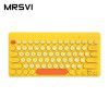 Cross border bow cute mini notebook wireless keyboard mute home office portable USB external small computer
