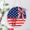 Cross border spot: American Independence Day wooden door decorations are listed; national flag household holiday decorations; door hanging board