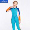  children's diving suit 2mm one-piece girls' long sleeved swimsuit sunscreen snorkeling surfing jellyfish suit