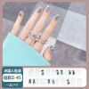 Wearing nails: medium and long-term, 2022 new colorful net red nail stickers, removable nail enhancement products, wearing nails