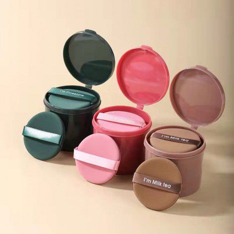 Air cushion powder puff, non latex dry wet BB cream, round sponge puff, makeup tool, egg yolk pie