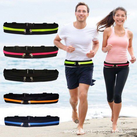 [the same as Tiktok] 2022 anti-theft sports waist bag: compact mobile phone to store night running elastic lightweight belt bag