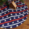 Cross border new products US National Day Independence Day decorations Christmas Tree Skirt double star spangled flag holiday decorator
