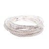 European and American women's diamond Elastic Bracelet color zircon Rhinestone claw chain color diamond bracelet Gem Diamond Bracelet wholesale