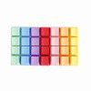 PBT keyless cap 1U thickened mechanical keyboard r1r2r3r4oem high monochrome multicolor rainbow matching