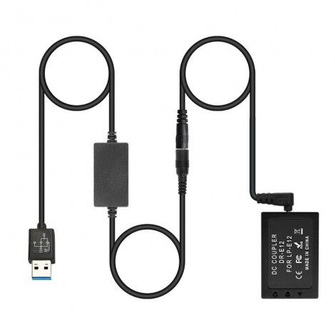 Fengbiao lp-e12 is applicable to Canon camera analog micro single live broadcast m10m50m100 dummy battery external power supply