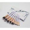10 marbled makeup brush sets 5 large and 5 small makeup brushes Pu makeup bag beauty tools in stock
