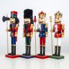 Xibao Christmas decorations: European and American painted wooden walnut soldier decorations, nutcracker dolls, Christmas gifts