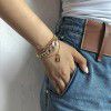 European and American cross-border jewelry fashion hip-hop thick chain set hand jewelry punk retro lock micro chain bracelet (female)