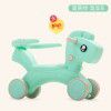 Baby rocking chair baby plastic rocking horse with music large thickened children's toy 1-2 year old Trojan horse