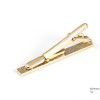 Spot gold stripe smooth brushed metal Cufflinks tie clip set foreign trade Europe and America hot selling CUFFLINK SET