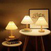 Pleated desk lamp Nordic ins style bedroom bedside lamp bed and Breakfast decoration Nightlight net red light girl dormitory decoration