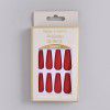 Factory direct sales: matte frosted nail patch, long ballet, finished product, 24 pieces, boxed, wearing nail enhancement tools, nail pieces