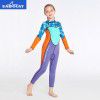  children's diving suit 2mm one-piece girls' long sleeved swimsuit sunscreen snorkeling surfing jellyfish suit