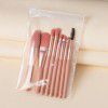 Makaron matte plastic handle 8 Mini makeup brush set portable soft hair makeup brush cross border beauty tool
