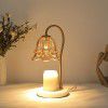 Nordic ins style bedroom bedside lamp melting wax lamp tulip flower melting candle lamp melting candle lamp fragrant glass table lamp