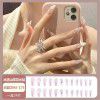 Ice through Camellia water diamond nail patch net red nail patch medium long detachable wearing nail piece nail enhancement finished product