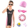 Wholesale Korean ins hot spring small, middle and large children's swimsuit cross-border one-piece professional training clothes girls' swimsuit