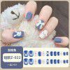 Ice through Camellia water diamond nail patch net red nail patch medium long detachable wearing nail piece nail enhancement finished product