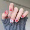 73 light change love wear short nail piece, nail enhancement finished product patch, detachable 2022 Tiktok new wear nail piece